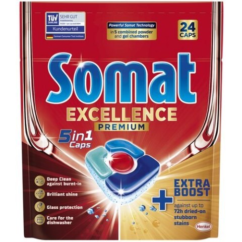 SOMAT Tabletki do zmywarki 24 szt. Exellence 5in1 08230