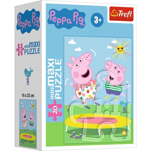 Puzzle 20 miniMAXI Świnka Peppa 20 elementów Peppa Pig 3+ Trefl 21125