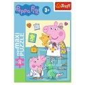 Puzzle 20 miniMAXI Świnka Peppa u lekarza 20 el Peppa Pig 3+ Trefl 21127