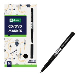 Marker do CD/DVD 1.0MM czarny 102071 D.RECT Leviatan