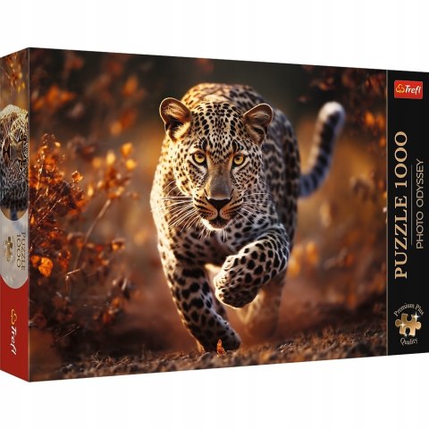 Puzzle Photo Odyssey: Dziki Leopard 1000 elementów Trefl premium plus 10818