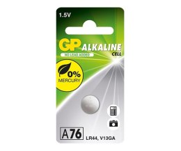 BATERIA ALKALICZNA ZEGARKOWA 1.5V A76, LR44, AG13