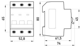 WYŁĄCZNIK NADPRĄDOWY MCB.PRO60 3P B32A 6KA