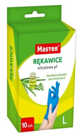 RĘKAWICE NITRYLOWE MASTER ALOES ROZMIAR S OP. 10 SZT