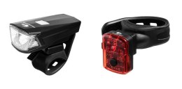 LAMPA ROWEROWA DUO BLAZE KABEL MICRO USB PRZÓD + TYŁ