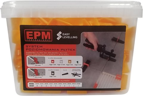 SYSTEM UKŁADANIA PŁYTEK EASY LEVELING 200 KLIPSÓW 2MM