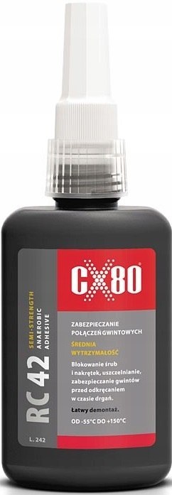 KLEJ ANAEROBOWY RC-42 DO GWINTÓW ŚRUB ŚREDNI 10ML