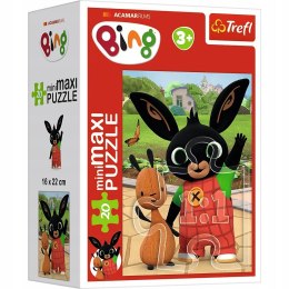 Puzzle 20 miniMAXI Bing 20 elementów przyjaciele binga 3+ Trefl 21128