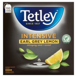 Herbata TETLEY INTENSIVE EARL GREY LEMON czarna 100 saszetek z zawieszką