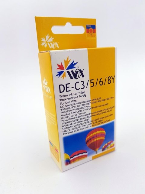 Tusz Wox Yellow Canon BCI3EY / BCI6EY zamiennik 4482A002