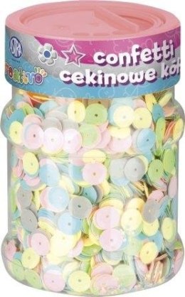 Confetti cekinowe kółka Pastel - mix kolorów 100g ASTRA, 335116002
