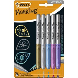 Marker metaliczny BIC Intensity Metallic Ink 5 kolorów Blister 5szt, 942861
