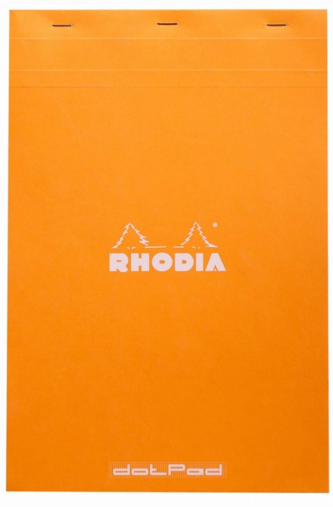 Blok RHODIA 21x31,8cm80g80ark.linia,19660 A4+ margines, pomarańczowy, kartki