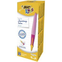 Długopis BIC Kids Różowy dla uczniów niebieski, 918458 (X)