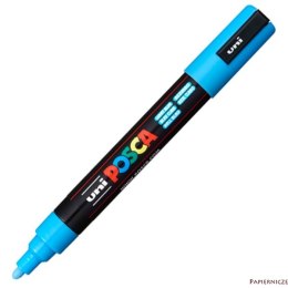 Marker z tuszem pigmentowym PC-5M jasno-niebieski POSCA UNPC5M/DJNI