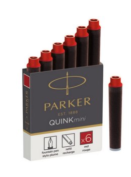 Naboje z Atramentem QUINK - MINI czerwony 1950408 PARKER Parker