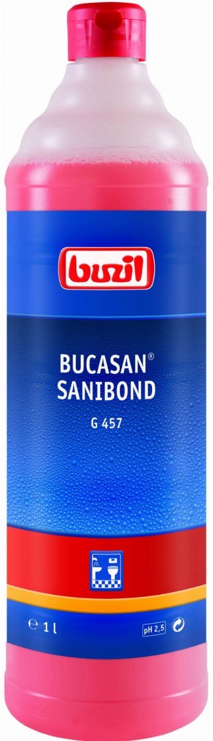 Płyn do mycia sanitariatów BUZIL G457 BUCASAN SANIBOND 1L zapachowy