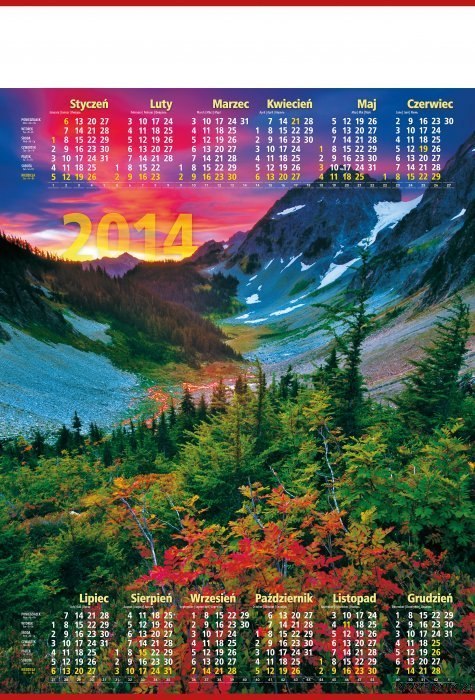 Kalendarz Plakatowy B-1, P05 KASKADA 2024 TELEGRAPH