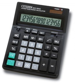 Kalkulator_biurowy CITIZEN SDC-664S, 16-cyfrowy, 199x153mm, czarny