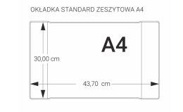 Okładka standard zeszytowa A4 - 300 (25) z kod. na szt. OZK-02 BIURFOL