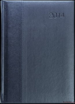Kalendarz A4 CLASSIC książkowy (C1), 04 -granat fabric 2023 TELEGRAPH
