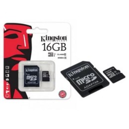 Pamięć MicroSD KINGSTON 16GB MicroSDHC CL10 SDC10G2/16GB