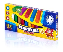 Plastelina Astra 13 kolorów - 12+1 kolor gratis, 303115007 Astra