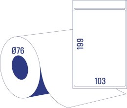 (WYCOFANE) Termiczne etykiety wysyłkowe TD8060-76 103x199 w rolce, Avery Zweckform (X) (X)