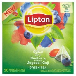 Herbata LIPTON PIRAMID JAGODA i GOJI (20 saszetek) zielona Lipton
