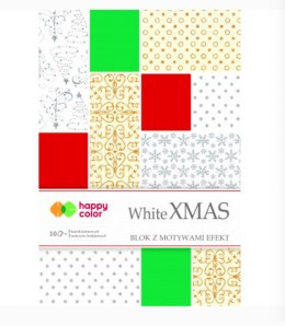 Blok CHRISTMAS z efektami, 170-220 g/m2, A4, 10 ark, 5 motywów, HAPPY COLOR HA 7717 Happy Color