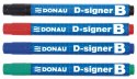 Marker sucho.D-SIGNER B czarny okr.7372001-01PL DONAU Donau
