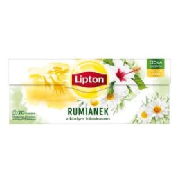 Herbata LIPTON RUMIANEK Z BIAŁYM HIBISKUSEM 20t ziołowa Lipton