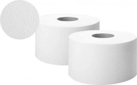Papier toaletowy JUMBO COMFORT 270065 2 warstwy 120m biały makulatura PUFFO