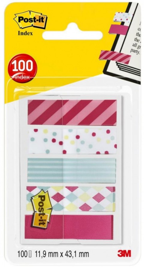 Zakładki_indeksujące POST-IT_ Mini (684-CAN5), PP, 11,9x43,2mm, 5x20 kart Post-It 3M