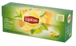Herbata LIPTON GREEN CITRUS 25 torebek zielona Lipton