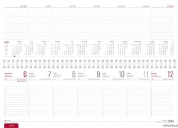 Kalendarz biurowy MANAGER LUX (H2)23 granat malange TELEGRAPH