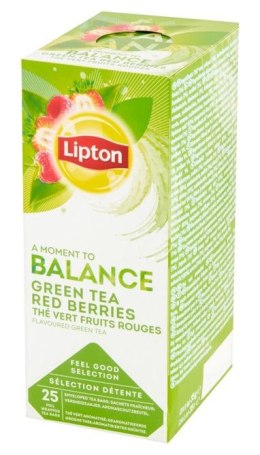 Herbata LIPTON CLASSIC GREEN TEA RED BERRIES 25kopert Lipton