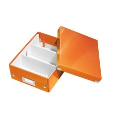 (WYCOFANE)Pudełko z przegródkami LEITZ C&S małe pomarańczowe 60570044 (X) (X)