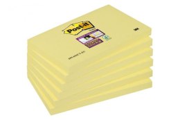 Bloczek samoprzylepny POST-IT_ Super Sticky (655-6SSCY-EU), 127x76mm, 6x90 kart., żółty (X)