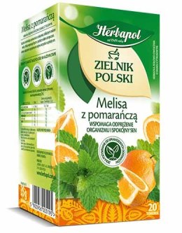 Herbata_HERBAPOL ZIELNIK POLSKI melisa z pomarańczą (20 torebek)