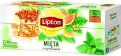 Herbata LIPTON MIĘTA Z CYTRUSAMI 20 saszetek Lipton