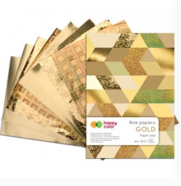 Blok GOLD, A4, 150-230g, 10 ark, HAPPY COLOR HA 3820 2030-MG Happy Color