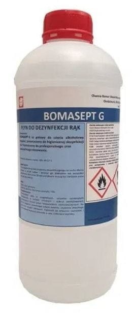 Płyn do dezynfekcji rąk 1l BOMASEPT G alkohol>70% gliceryna 5% medyczny 8%VAT Bomasept