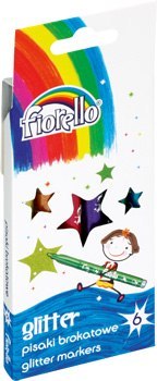Pisaki Brokatowe FIORELLO GR-118, 6 kolorów 160-1998