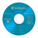 Płyta DVD+RW VERBATIM SLIM Color 4.7GB x4 (1) 43297 Verbatim