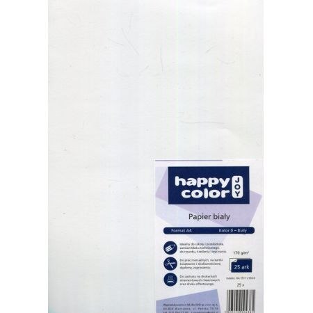 Karton kolorowy 220g, 50x70 cm, biały, Happy Color HA 3522 5070-0