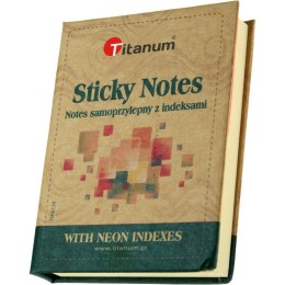 Notes samoprzylepny z zakładkami indeksującymi TSN6139 219272 zielony TITANUM (X)