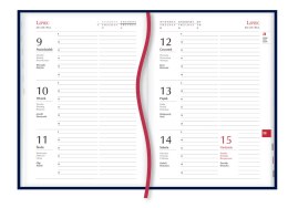 Kalendarz Firmowy 2022 A5 tydzień na 2 stronach czerwony T-206P-C/B Micha