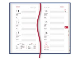 Terminarz Kieszonkowy 90x165mm 2025 - granatowy Michalczyk i Prokop T-231V-G kalendarz 1 tydzień na 2 stronach