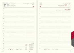 Kalendarz A5 LUX książkowy (L3), 01 - gecco / granat 2023 TELEGRAPH
